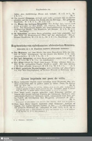 Kupferstiche von ungekannten altdeutschen Meistern