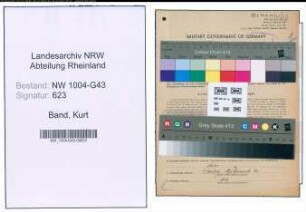 Entnazifizierung Kurt Band , geb. 03.10.1914 (Kaufm.Angestellter)