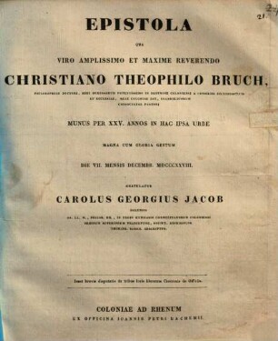 Brevis disputatio de tribus locis librorum Ciceronis De officiis