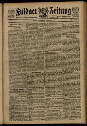 Zweite Ausgabe vom Samstag, den 08. Dezember 1906.