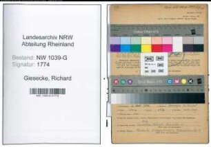 Entnazifizierung Richard Giesecke , geb. 06.09.1896 (Postbeamter)