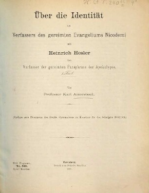 Bericht : über das Schuljahr .... 1882/83