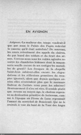 En Avignon