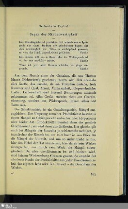 Sechzehntes Kapitel: Segen der Minderwertigkeit