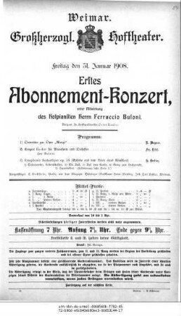 Abonnement=Konzert