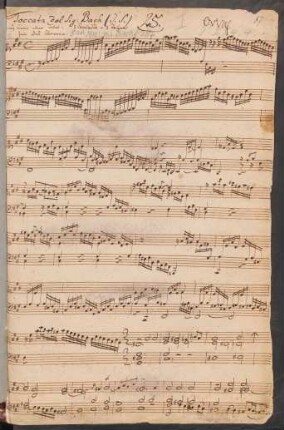 Tokkaten; cemb; fis-Moll; BWV 910