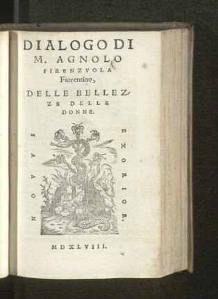Dialogo Di M. Agnolo Firenzvola Fiorentino, Delle Bellezze Delle Donne