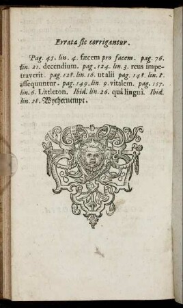 Errata sic corrigantur.
