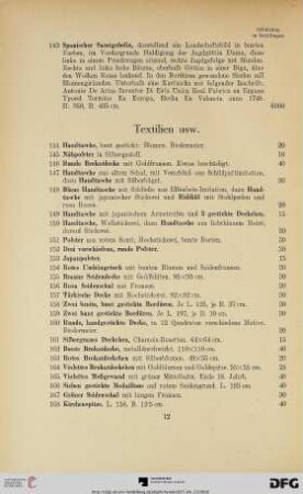 Textilien usw. (Nr. 144-183)