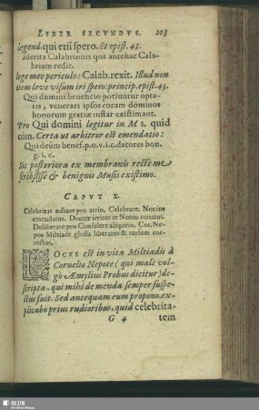 Caput X. Celebritas aedium pro atrio