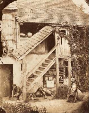 Hof mit Treppe