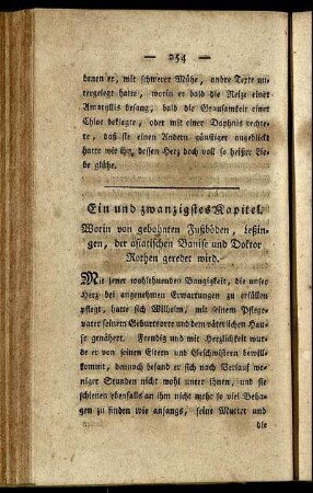 Ein und zwanzigstes Kapitel. - Fünf und zwanzigstes Kapitel.