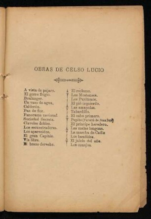 Obras de Celso Lucio