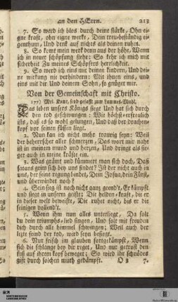 Von der Gemeinschaft mit Christo.