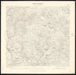 Äquidistantenkarte 153 : Section Aschberg, 1897 : Section Aschberg. - 1:25000. - Leipzig: Giesecke & Devrient, 1897. - 1 Kt.