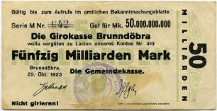 Notgeld - 50 Md. Mark