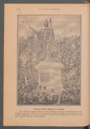 Estatua de San Agustín en Hipona - [Fotografía]