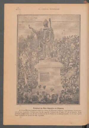 Estatua de San Agustín en Hipona - [Fotografía]