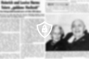 [Name maskiert] [Name maskiert] feiern "goldene Hochzeit"