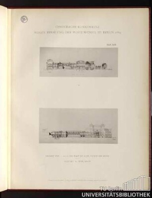 Öffentliche Konkurrenz wegen Bebauung der Museumsinsel 1884 Taf. LIX