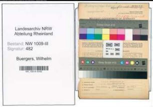 Entnazifizierung Wilhelm Buergers , geb. 15.05.1892 (Baeckermeister)