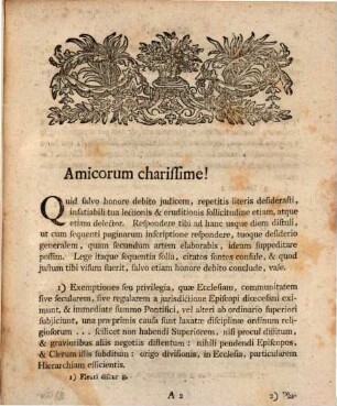 De Exemptionibus Et Religiosorum Privilegiis
