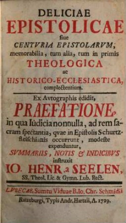 Delicia epistolica