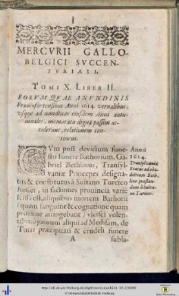 Tomus X. Liber II.