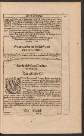 Die Epistel Sanct Pauli an die Galater.