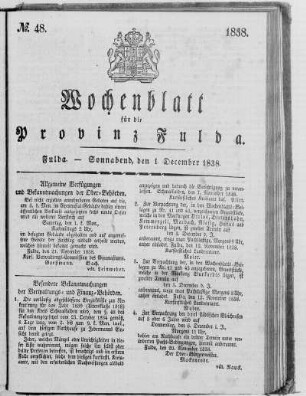 Nr. 48, Ausgabe vom 1. Dezember 1838