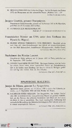 Spanische Malerei (Nr. 86-87)