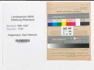 Entnazifizierung Karl Heinrich Hagemann , geb. 03.02.1902 (Beamter)