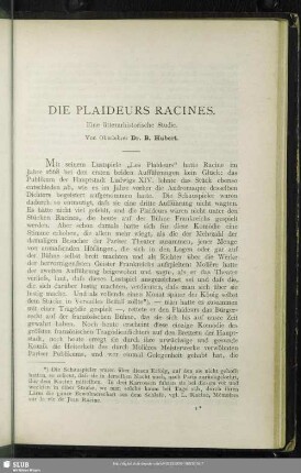 Die @Plaideurs Racines