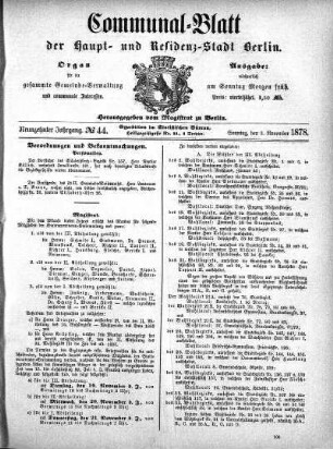 1878,44: No. 44, 3. November 1878