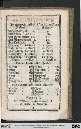 Cyclische Rechnung