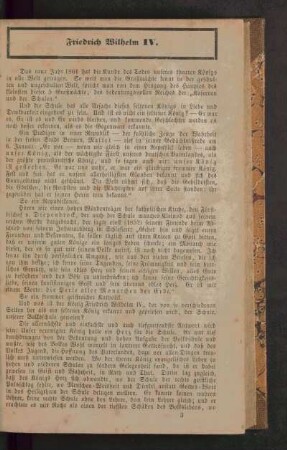 Friedrich Wilhelm IV. : [Nekrolog]