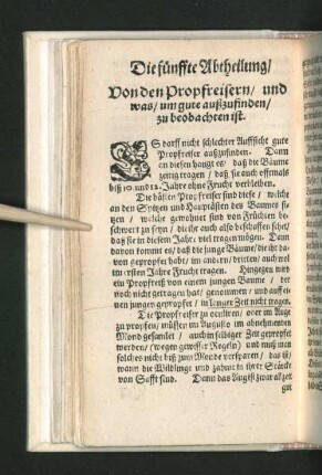 Die fünffte Abtheilung/