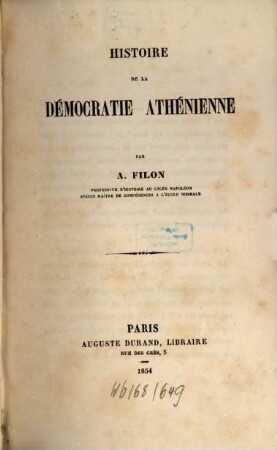 Histoire de la démocratie Athénienne