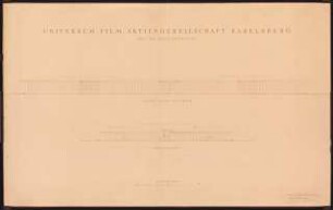 UFA (Universum Film AG), Potsdam-Babelsberg Zweier-Atelier-Gruppe: Vorentwurf: Ansichten