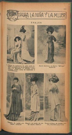 Trajes - [Ilustración] : Para la niña y la mujer