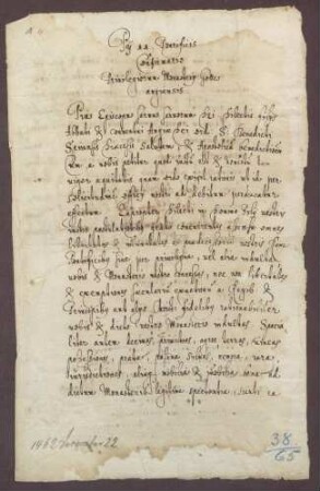 Papst Pius II. bestätigt die Rechte und Besitzungen des Klosters Augia Dei [Gottesau]