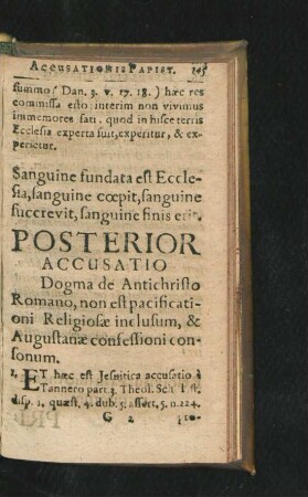 Posterior Accusatio.