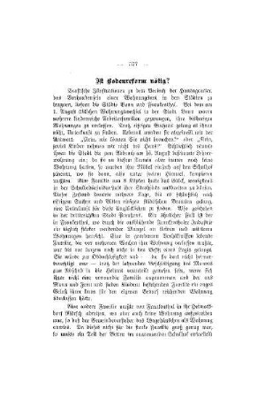 Ist Bodenreform nötig?