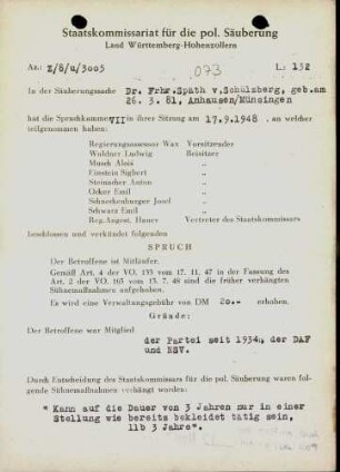 Späth von Schülzburg, Edmund