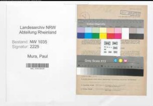 Entnazifizierung Paul Mura , geb. 25.06.1905 (Fahrhauer)