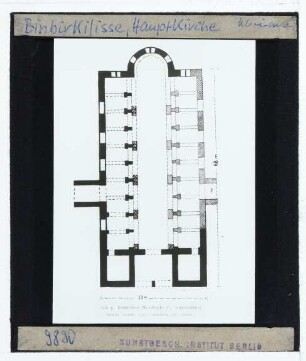 Binbirkilise, Basilika I (Hauptkirche) : Grundriss (Rekonstruktion)
