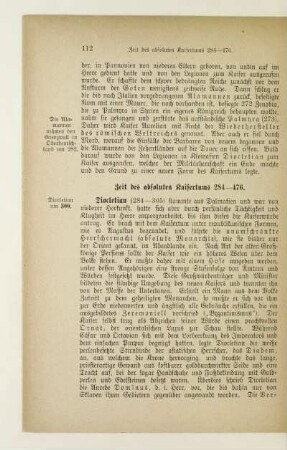 Zeit des absoluten Kaisertums 284 - 476