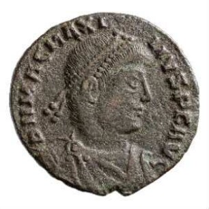 Münze, Aes 2, 25. August 383 - 28. August 388 n. Chr.