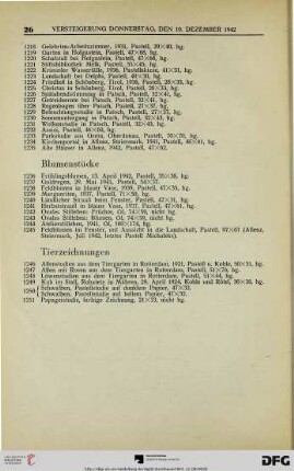 Tierzeichnungen (Nr. 1246-1251)