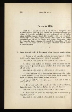 Burspråk 1463.